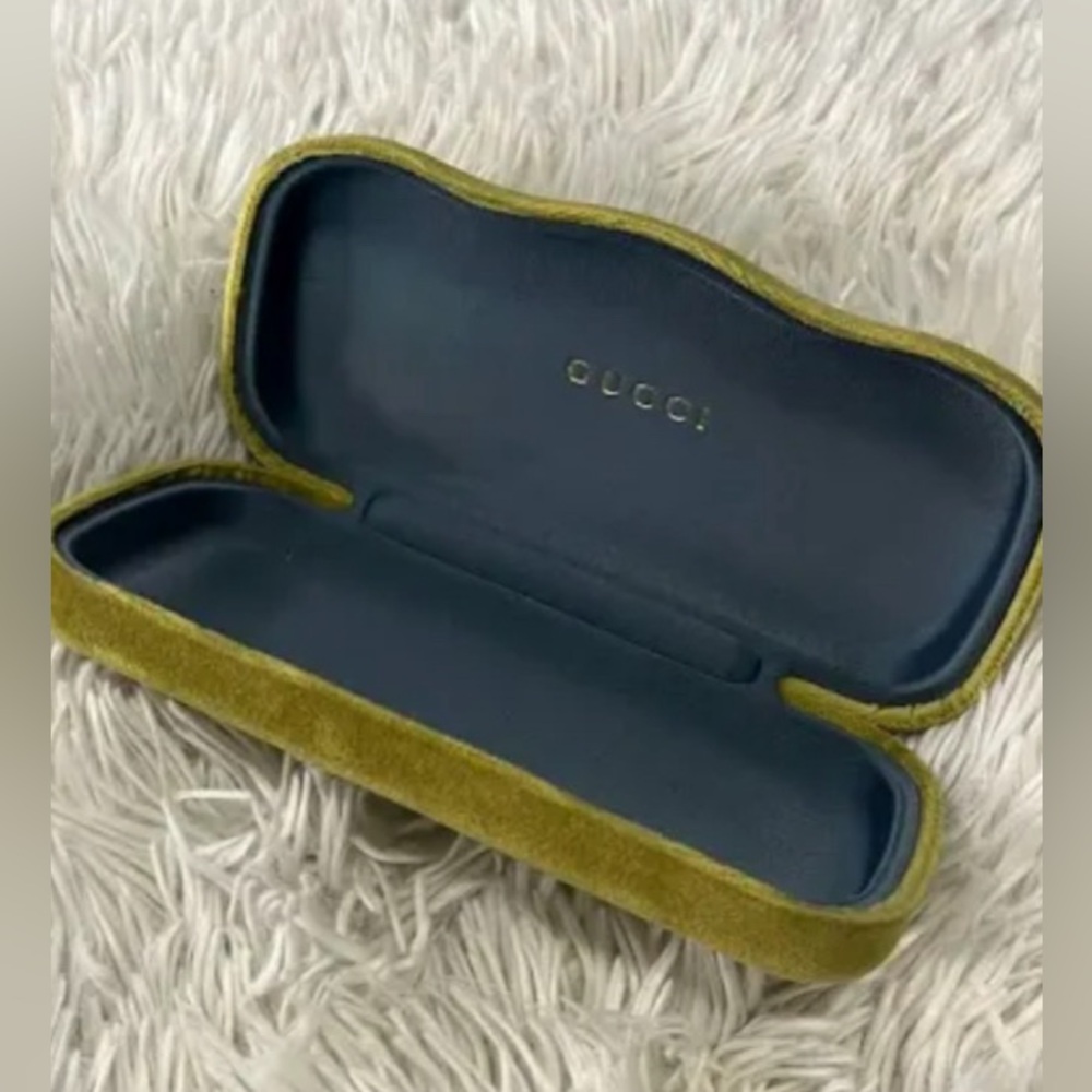 Yellow Gucci Eyeglass case